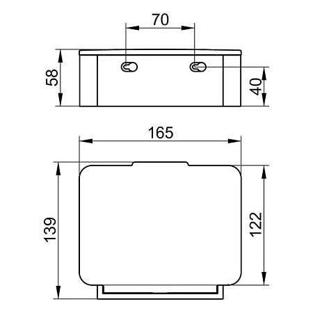 Дозатор для влажных салфеток Keuco Plan 14967010001 хром