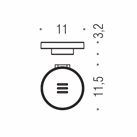 Мыльница подвесная Colombo Mini B4001.NM-VAN черный матовый