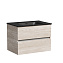 Тумба с раковиной Sancos Urban 70 UR70EG дуб галифакс натуральный/черный