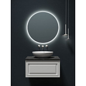 Мебель для ванной со столешницей Sancos Very 80 VR80W+TT80A1 Bianco/Black Sky