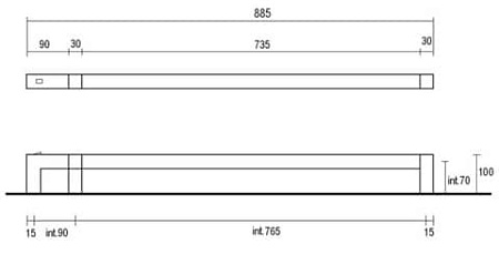 Полотенцесушитель электрический Margaroli Panorama 666CRB-900 хром