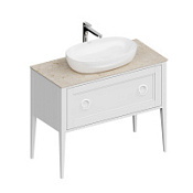 Тумба с раковиной Kerama Marazzi Plaza Classic Neo PL.CN.100.1+1\WHT.M 100 белый матовый