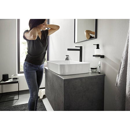 Смеситель Hansgrohe Finoris 76070670 для раковины, черный матовый
