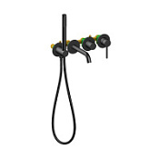 Смеситель Timo Saona 2314/03YSM для ванны с душем, черный