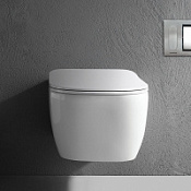 Унитаз подвесной Antonio Lupi Komodo с сиденьем микролифт, белый глянцевый