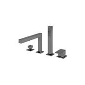 Смеситель Cezares Porta PORTA-BVDM4-NOP на борт ванны, чёрный матовый