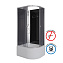 Душевая кабина Niagara Eco E100/80/40L/TN/BK 100x80x195 L стекло тонированное/профиль серебро - фото 1