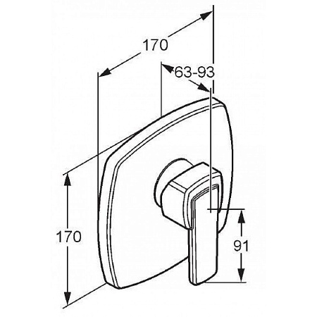 Смеситель Kludi Q-beo 507170575 для душа