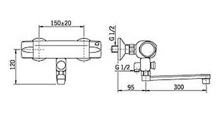 Термостат Oras Nova 7446X универсальный