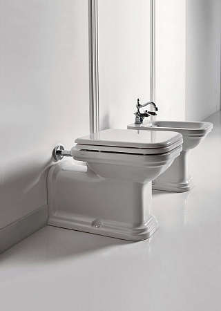 Унитаз приставной Kerasan Waldorf 411601 белый