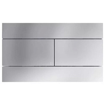 Кнопка смыва Jacob Delafon E4316-CP двойная с панелью, хром/велюр