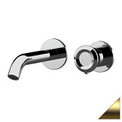 Смеситель Remer Element ET15PBG для раковины, золото брашированное