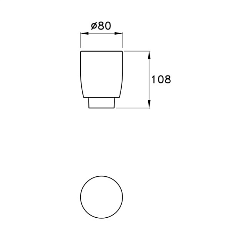 Стакан Stella Bamboo BT 10007 VSA0 стеклянный, матовый