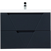 Тумба с раковиной BelBagno Vittoria VITTORIA-800-2C-SO-GO-P 80 Grigio Opaco