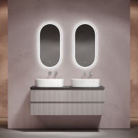 Мебель для ванной со столешницей Sancos Snob T 140 SNT70SM+TT140A1 Doha Soft/Black Sky