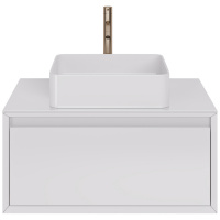 Тумба с раковиной Dreja Insight 99.9200 80 белый глянец