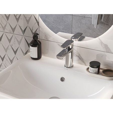 Смеситель Cersanit Moduo 64094 для раковины, хром
