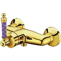 Смеситель Boheme Vogue 214-MR-V для душа, золото/фиолетовый Murano