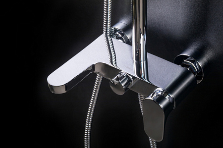 Душевая стойка Boheme Spectre 458-NB для ванны, никель брашированный