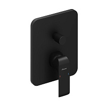 Смеситель Ravak Flat FL 065.20 X070179 с переключателем для душа черный матовый