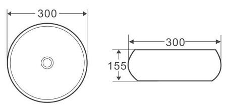 Раковина накладная BelBagno BB1114 31.5x31.5x16 белый