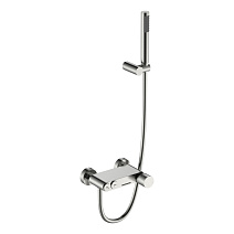 Смеситель Boheme Stick 123-NB для ванны, ручка Diamond, никель брашированный