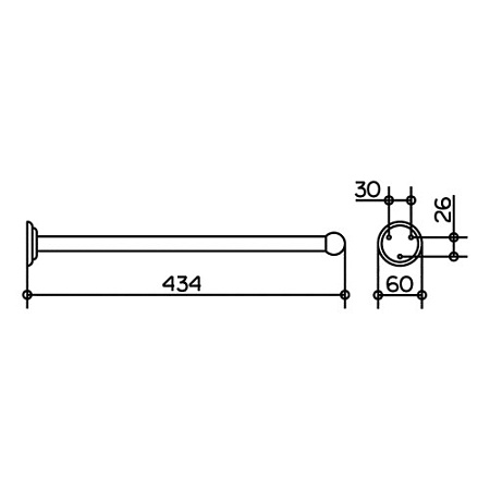 Полотенцедержатель Keuco Astor 2117010000 хром