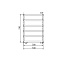 Полотенцесушитель водяной Cordivari Alessandra 3551680400003 74x53 - фото 2