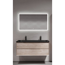 Мебель для ванной Sancos Marmi 2.0 120 MR2.0120EG два смесителя, дуб галифакс натуральный/черный Мебель для ванной Sancos Marmi 2.0 120 MR2.0120EG два смесителя, дуб галифакс натуральный/черный