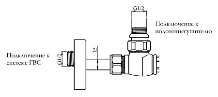 Полотенцесушитель водяной Irsap Bella BEP053B50IR01NNN01 95,1x55 хром