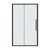 Душевая дверь Grossman Cosmo 100.K33.02.110.21.02 108-111x195 шиншилла/черный матовый