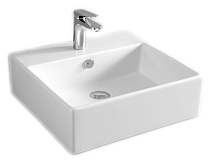 Раковина ArtCeram Quadro QUL002 01;00 50 белый глянцевый