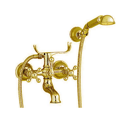 Смеситель Cisal Arcana AC00012024 для ванны с душем, золото