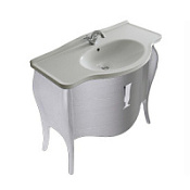 Тумба под раковину Galassia Ethos 8477 110 белый глянцевый