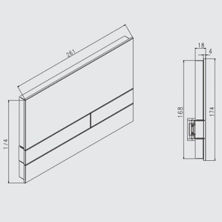 Кнопка смыва Jomo Exclusive 2.1 167-37001240-00 красный