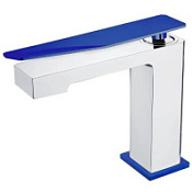 Смеситель Boheme Q 141-CRUW.2 для раковины, хром/синий