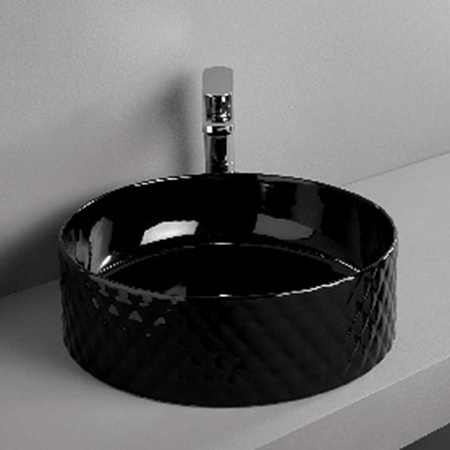 Раковина ArtCeram Rombo OSL009 17;00 44 черный матовый
