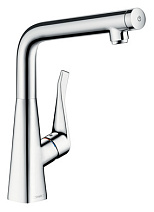 Смеситель Hansgrohe Metris Select 14883000 для кухонной мойки, хром