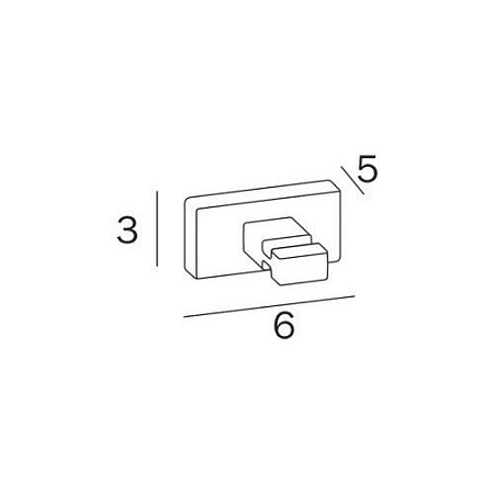 Крючок Inda Lea A1820AAC никель брашированный