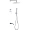 Душевой комплект Boheme Uno 464-2-CR для ванны с душем, хром