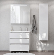 Мебель для ванной Roca The Gap A857406806 80 три ящика,белый глянец