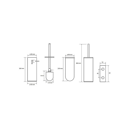 Ершик Bemeta Brilo 161313060 золото