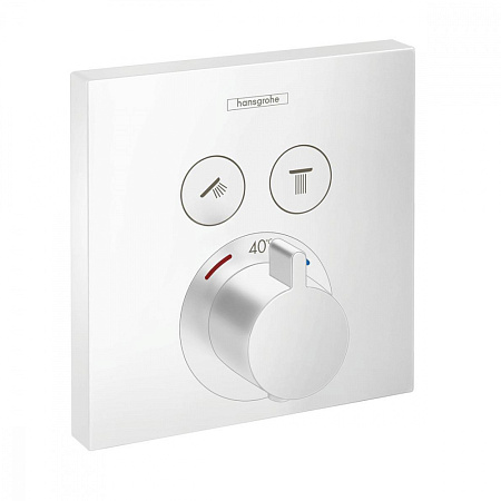 Термостат Hansgrohe ShowerSelect 15763700 для душа, белый матовый