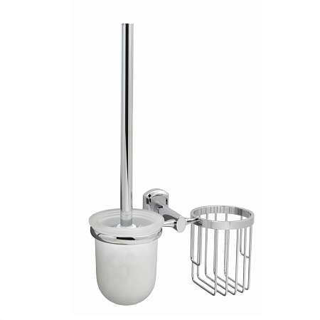Держатель освежителя и ершика WasserKRAFT Oder K-3035 хром/белый