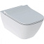 Унитаз подвесной Geberit Smyle Square Rimfree 500.685.01.1 с сиденьем SoftClouse QuickRelease - фото 1