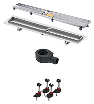 Душевой лоток Tece TECEdrainline 100 см с решеткой, сифоном и опорами