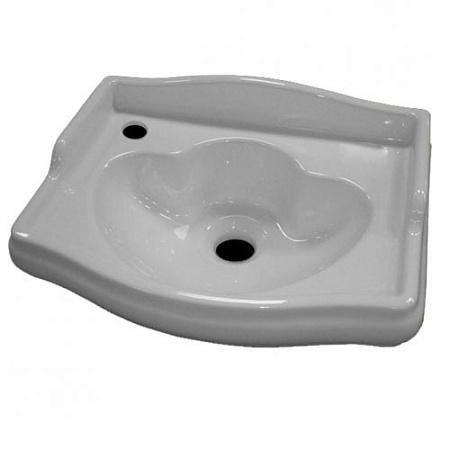 Раковина Kerasan Retro 103301*1 sx 41 c 1 отверстием под смеситель слева , белый