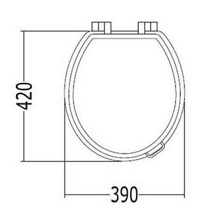 Крышка-сиденье Devon&Devon Rose IBSEWENROCR дуб/хром