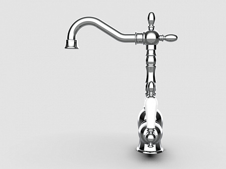 Смеситель GPD Retro MTL180 для раковины, хром