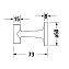 Крючок Duravit Starck T 0099294600 черный матовый - фото 2